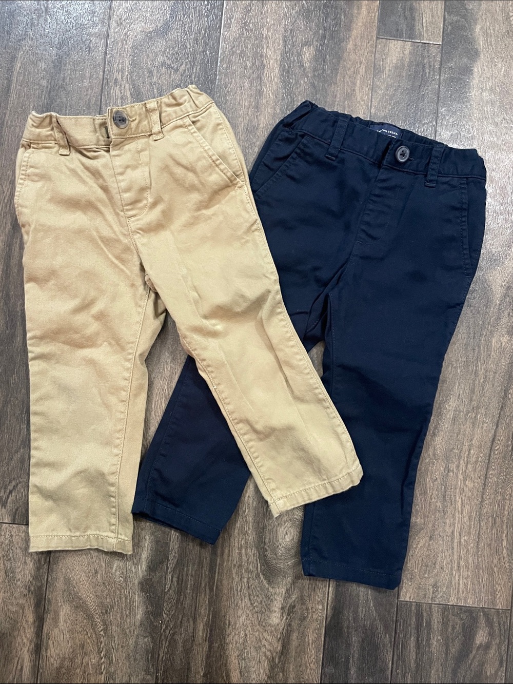 The Children's Place Khaki & Navy Chino Pants Two-Pack